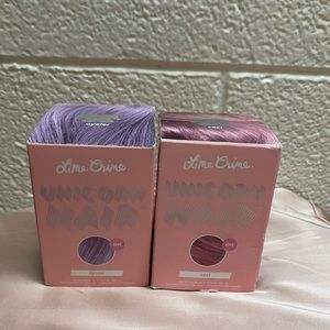 Lime crime unicorn hair dye.